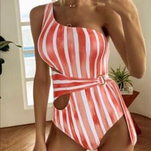 Red Shein Swim suit